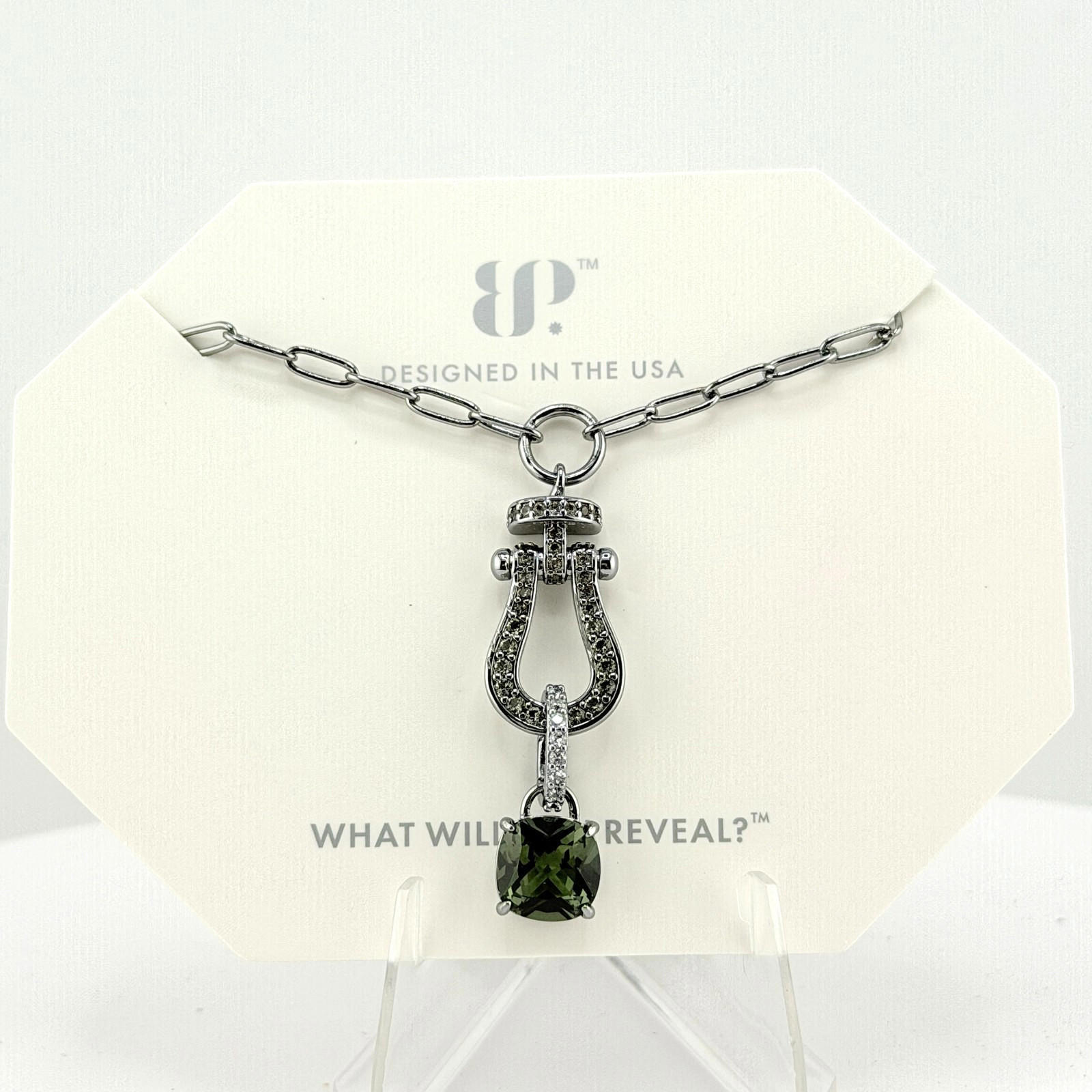 Bomb Party Necklace "Western Wonder" Tourmaline Green Spinel On Hematite